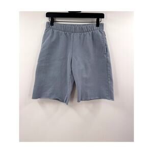 Brandy Melville Pale Blue Cut Off Sweat Short One Size